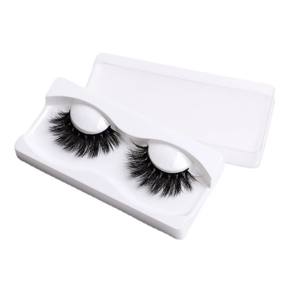 Faux cils en poils de vison pour filles, denses et doux, une paire de cils 3D complets, fournitures de maquillage, vente en gros