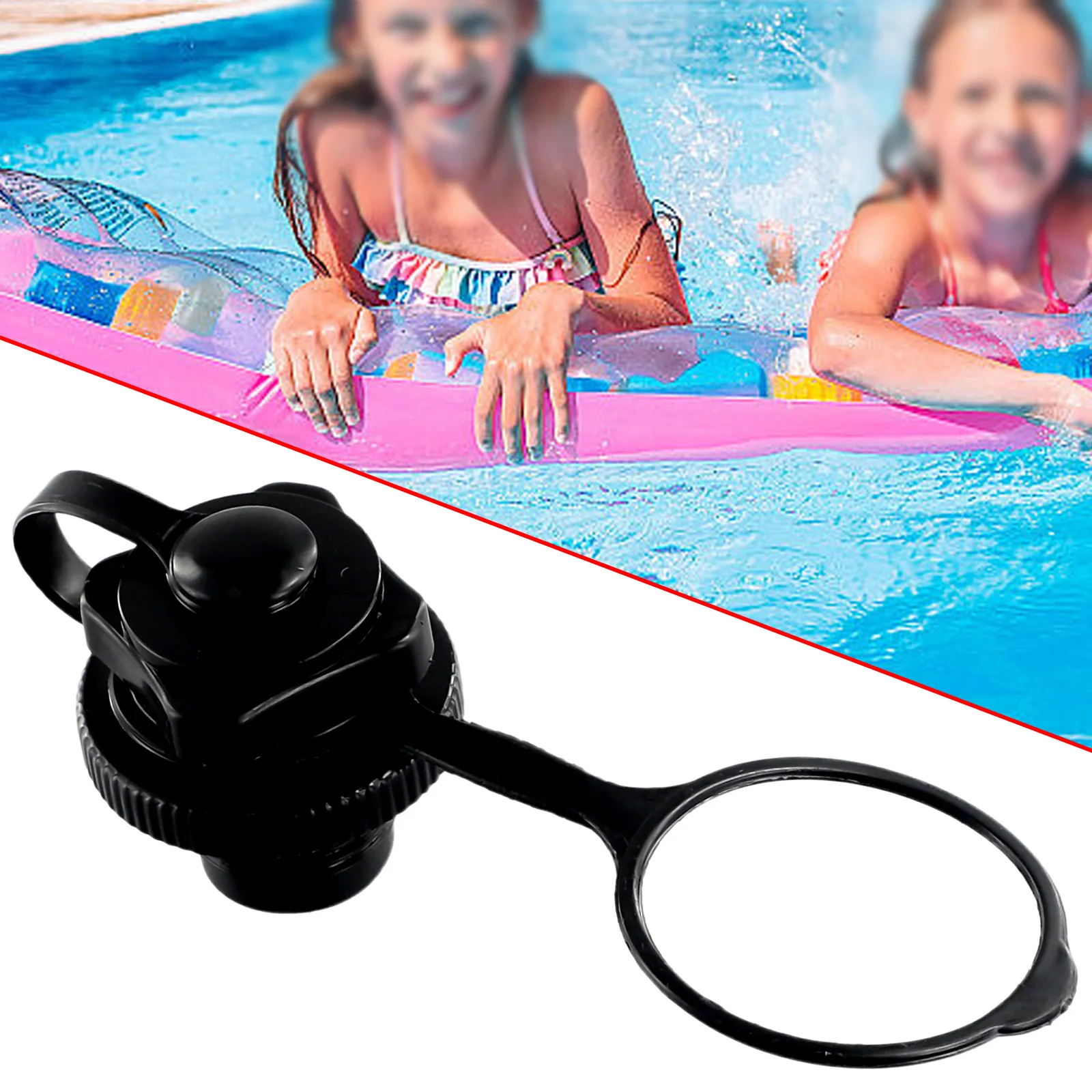 Válvula de aire con tornillo para bote inflable, accesorios de plástico para balsas de piscina, BIGMOUTH