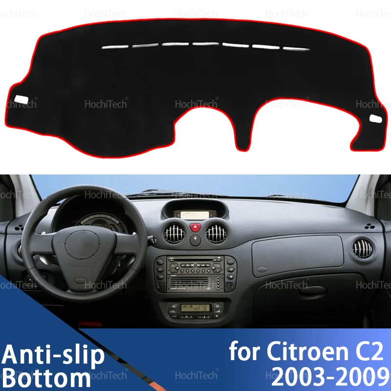Dashboard Cover Pad Car Liner Anti-UV Mat Sunshade Dashmat Carpet Dash for Citroen C2 2003 2004 2005 2006 2007 2008 2009