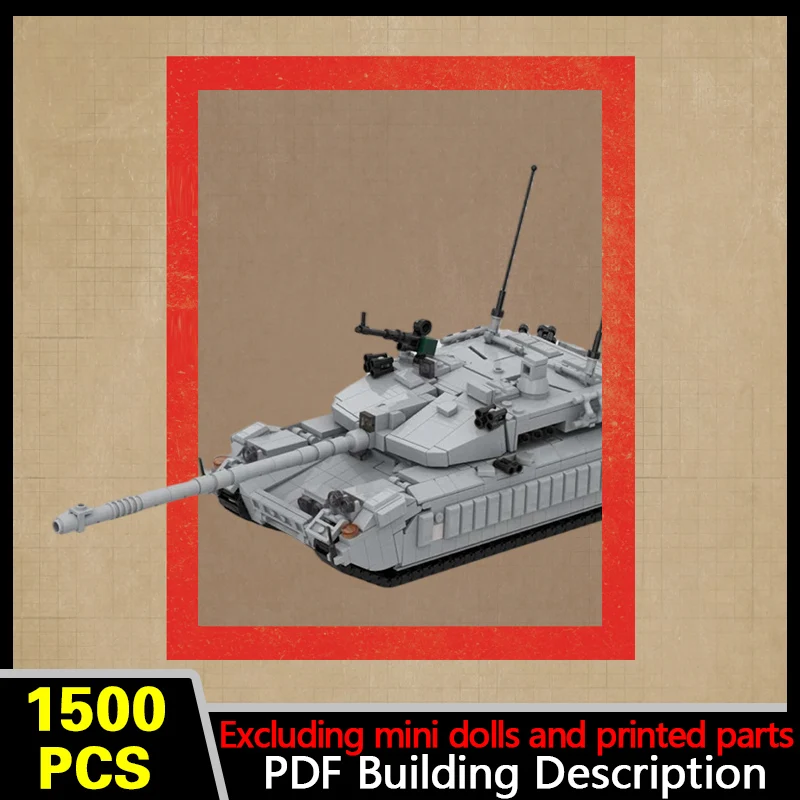 Heavy Fighter Support Tank Model MOC Building Bricks War Equipment Modular Technology Gifts Holiday Assemble Children Toys Suit