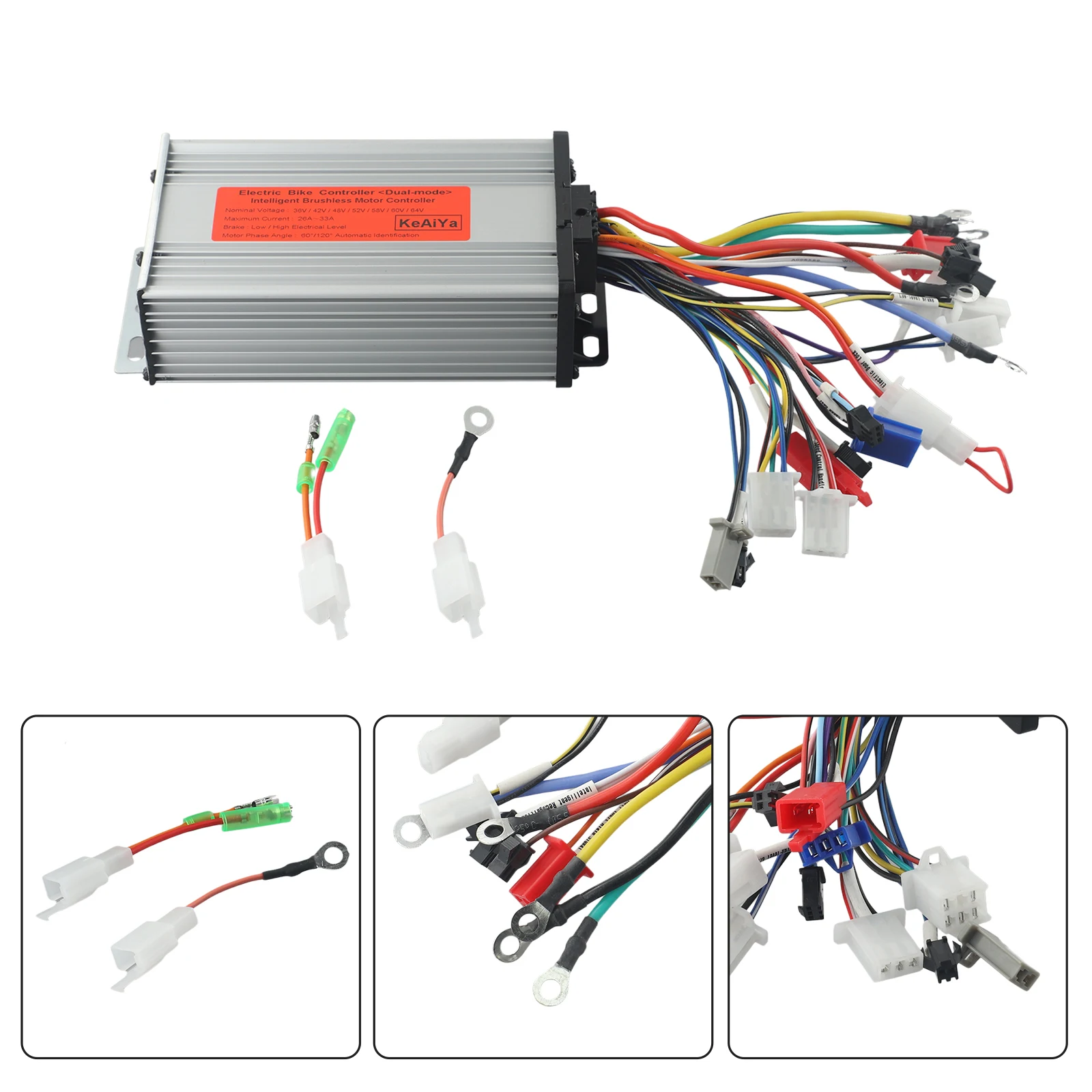 

24V 36V 48V 52V 60V 500W 600W 800W Dual Mode Brushless Motor Electric Vehicle Controller Electric Bicycle Replacement Parts