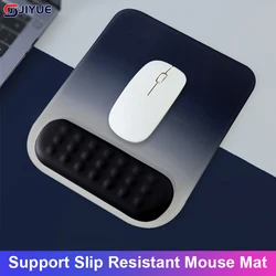 Mouse Pad With Wrist Rest Pad Ergonomic Anti-slip Silicone Base Gaming Accessories Mouse Pad Memory Foam Wrist Pad For Office