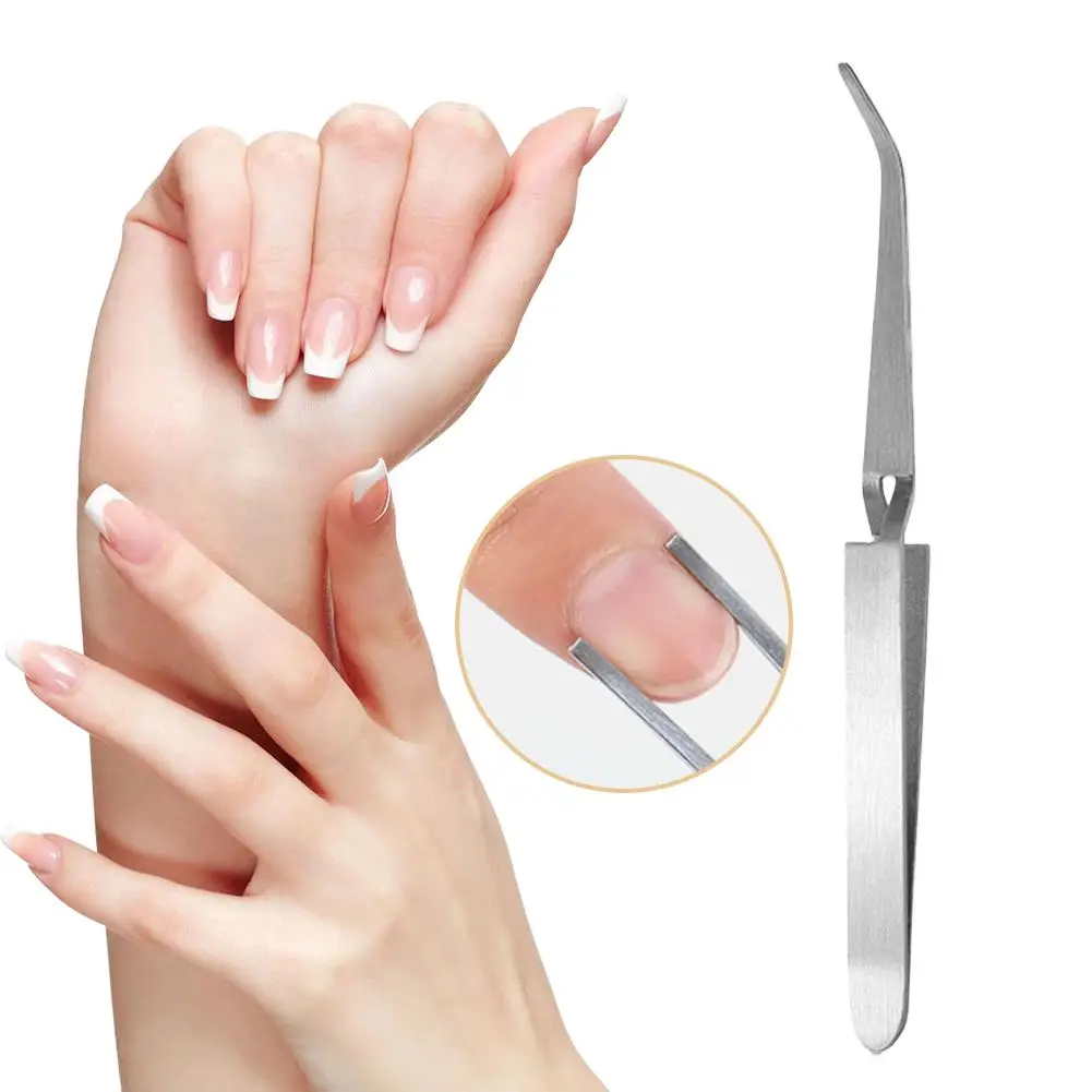 

Shaping Clip Multifunction Stainless Steel Nail Art Nail Shaping Tweezers New Manicure Nail Cross Tools Art Clip Tool J8S5