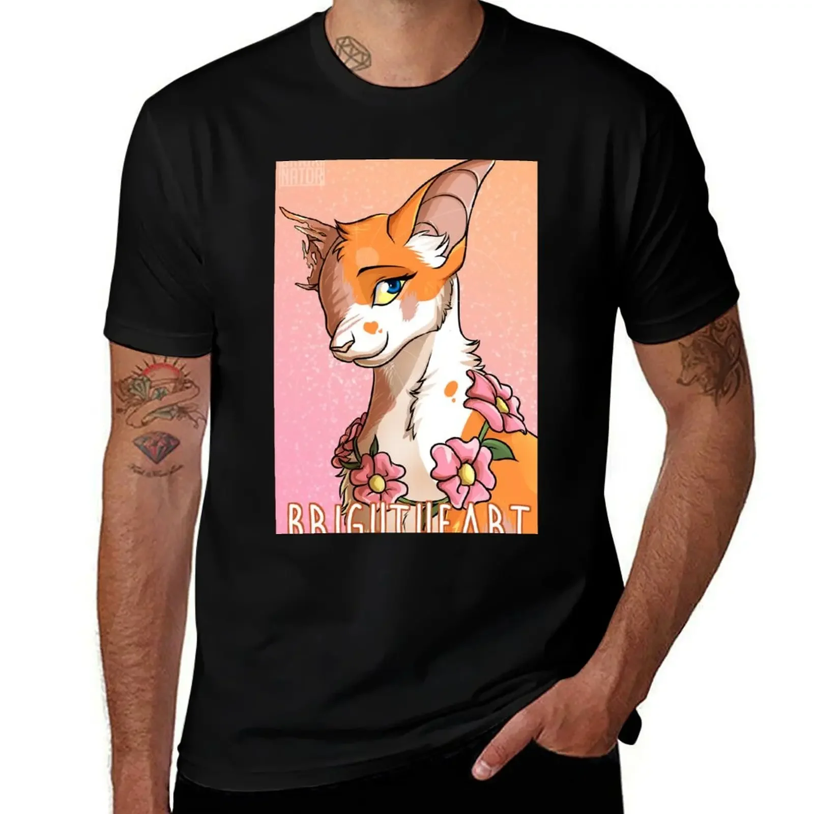 

Brightheart Portrait T-Shirt blanks plus size tops oversized t shirt kawaii clothes mens designer t shirt