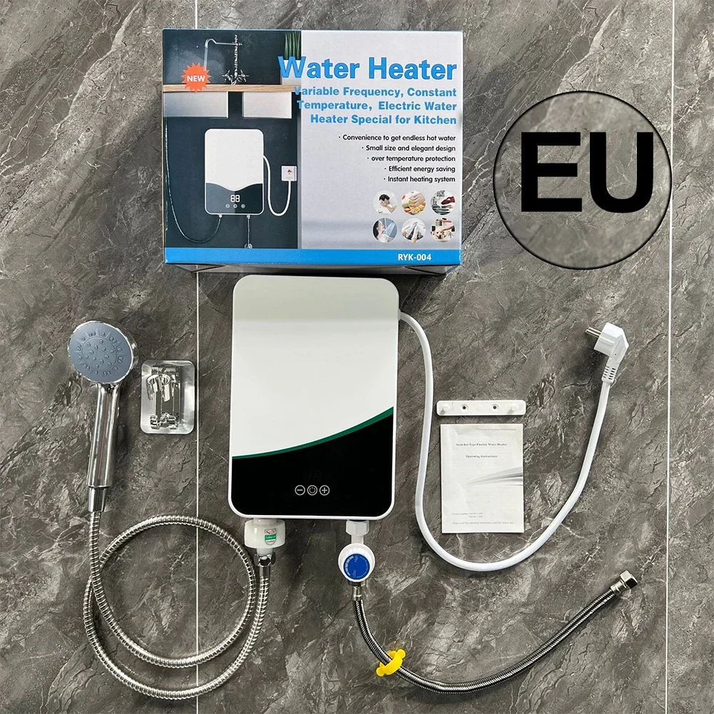 

Bathroom Tankless Hot Water Heater 5500W Electric Portable Instant Boiler Durable and Long lasting Enhanced Safety