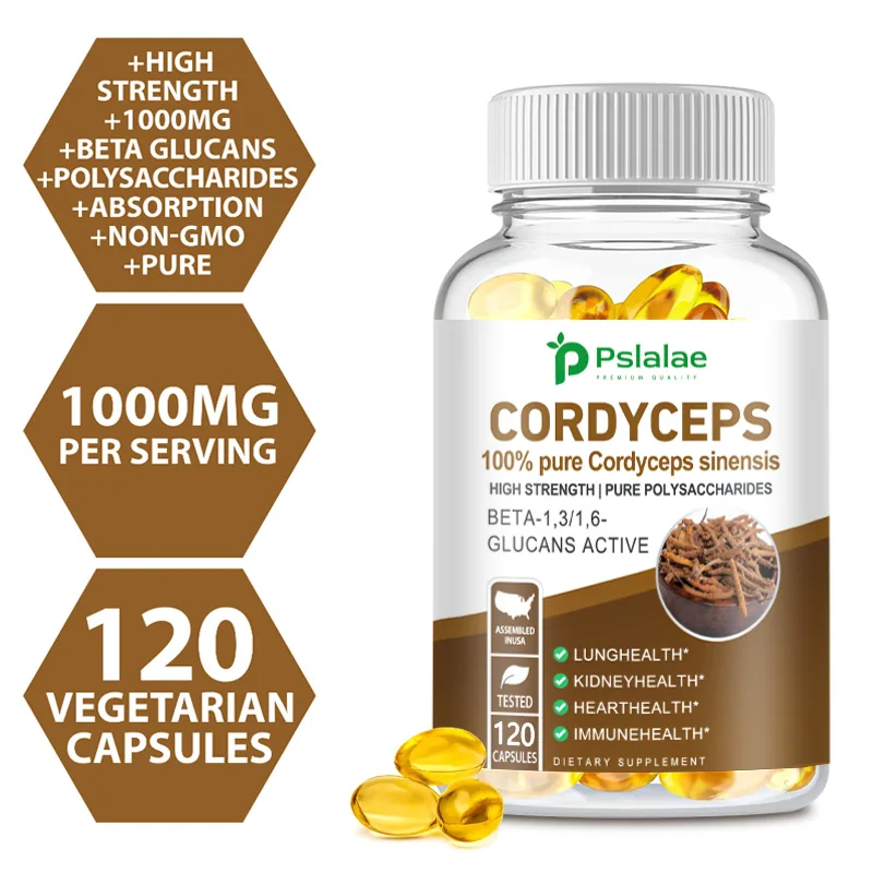 Cordyceps - Immune System Booster and Nootropic Brain Supplement - for Natural Energy,Memory and Liver Support