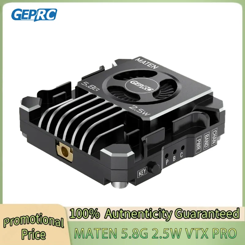 

GEPRC MATEN 5.8G 2.5W VTX PRO Aluminum Alloy Numerical Control Shell Auxiliary Heat Dissipation Drones Accessories