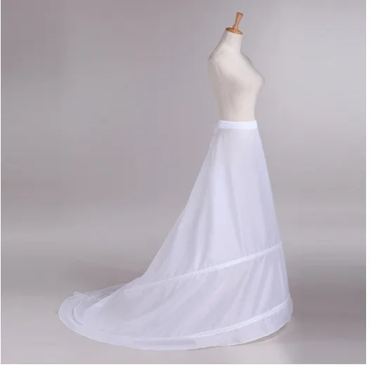 Enaguas Sottogonna Da Sposa Gonna Slittamento Accessori Da Sposa Chemise 2 Cerchi Per UNA Linea di Coda Del Vestito Crinolina Sottoveste