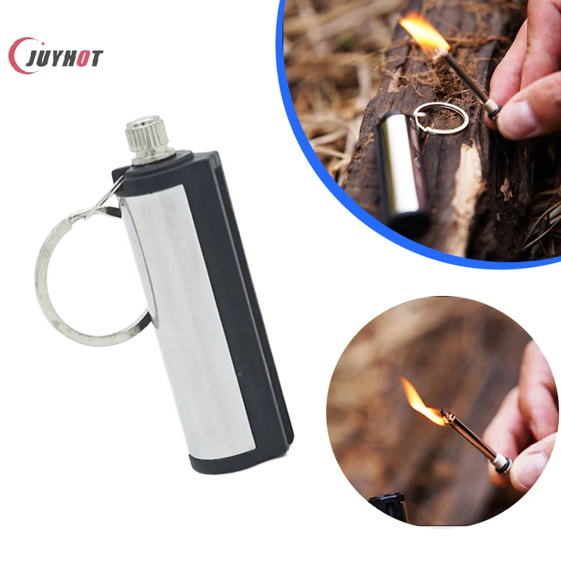 1Pcs Outdoor Waterproof Portable Light-er Immortal Fire Starter Match Stick Camping Light-er Metal Survival Tool