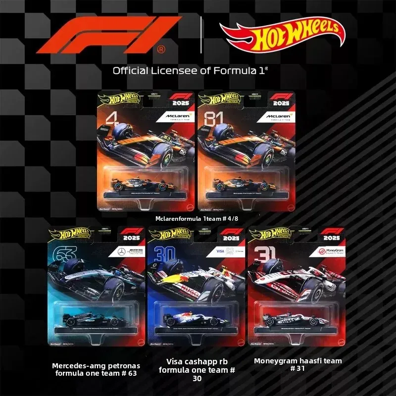 2026 Neue Original Hot Wheels "Gold Label" Serie Formel-1-Rennset Sammelbare Legierung Miniatur-Druckguss-Fahrzeuge Spielzeug Geschenke