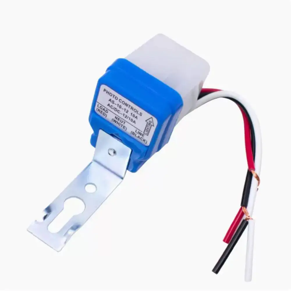 Automatic Light Control Switch AS10 220V 12V 24V Outdoor Waterproof Sensor Photosensitive Controller For Street Garden Lamp