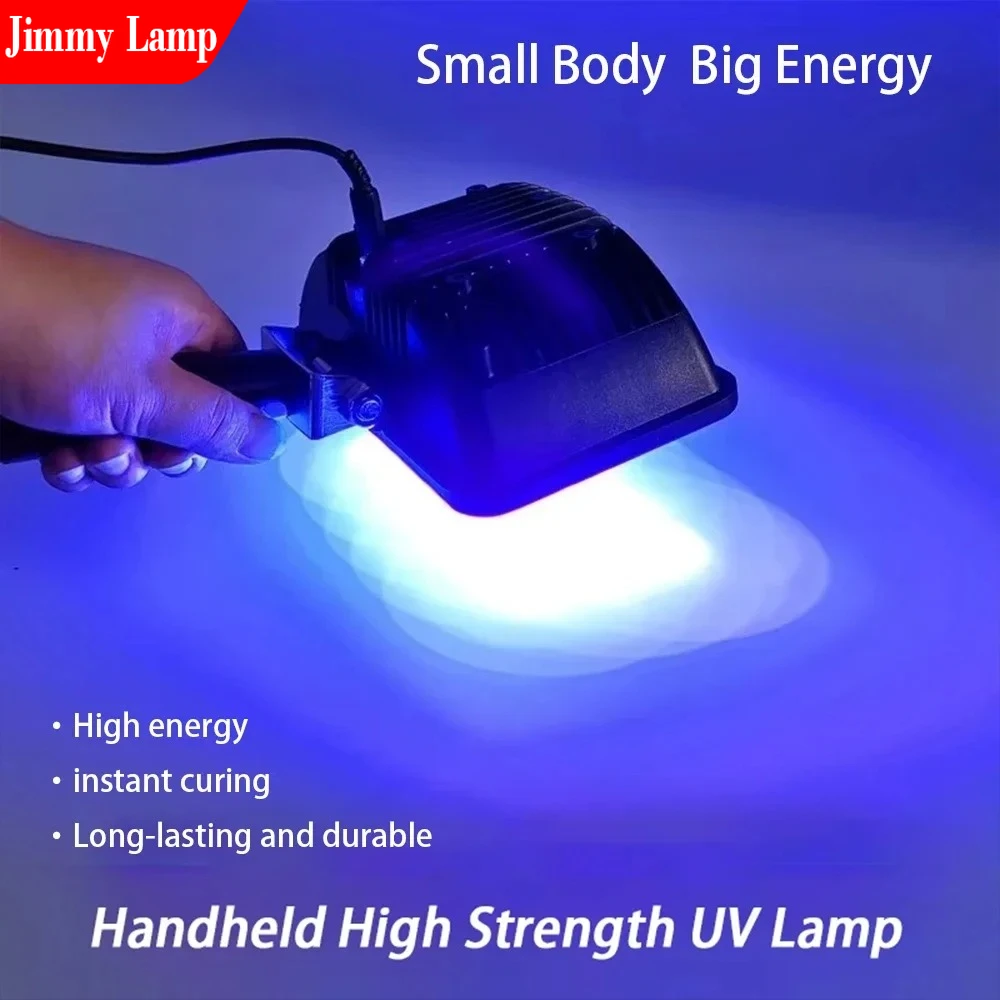 

Portable UV Curing Lamp 365nm 395nm 405nm for Crystal Drop Glue Resin Ink Paint with Soft Handle Small Volume