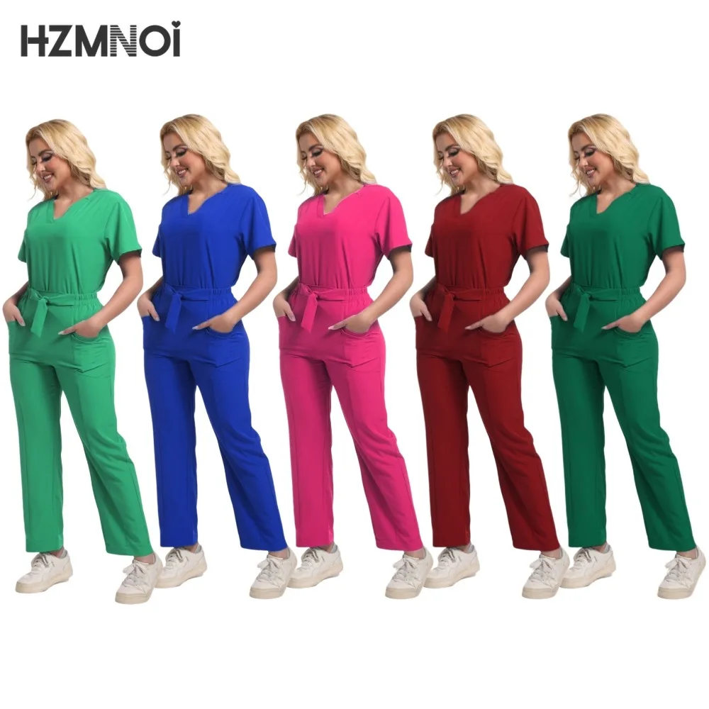 

Hospital Women Medical Uniforms Nurses Accessories Men Scrubs Sets Nurse Accessories Surgical Gowns Dental Clinic Spa Workwear