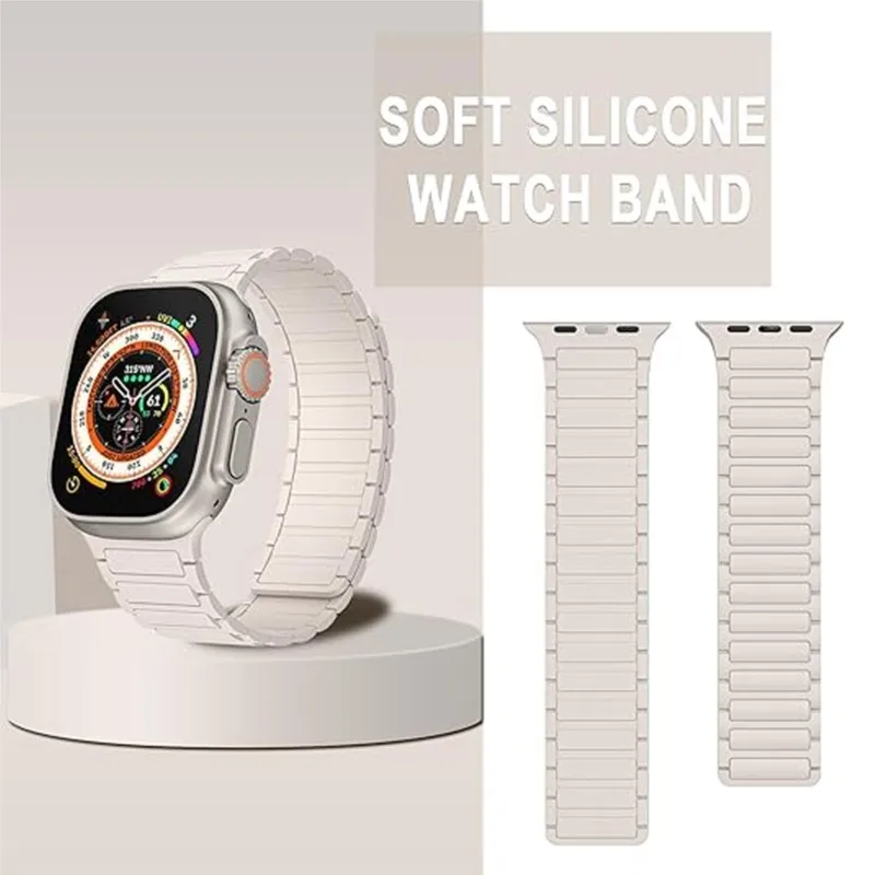 磁気 Apple Watch バンド 42 ミリメートル 44 ミリメートル 40 ミリメートル 45 ミリメートル 49 ミリメートル 46 ミリメートル 38 ミリメートルリンクブレスレットコレア iWatch シリーズ 10 9 8 7 6 5 Se Ultra2 ストラップ