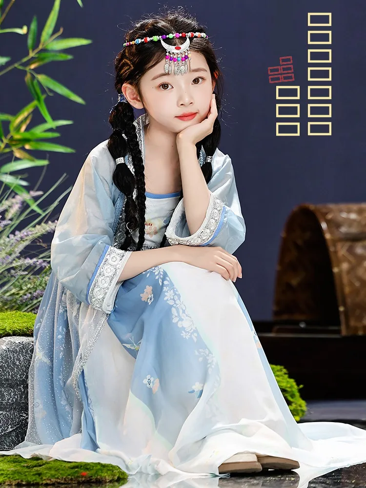 

New Children's Minority Clothing Guangxi San Yue San Girl Zhuang Costume Minority Clothes Miao Ethnicity Fashionable Kids'...