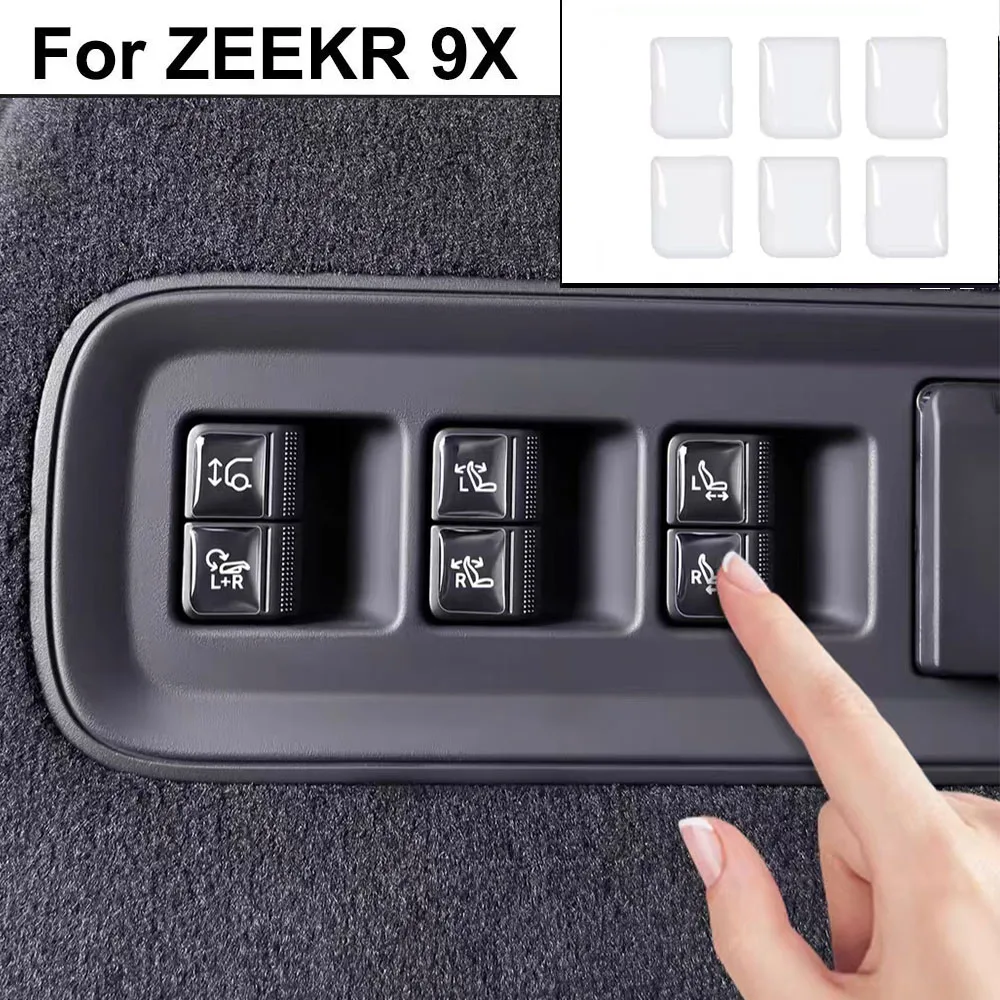 

Fit For ZEEKR 9X 2025 2026 Trunk Button Sticker Special Epoxy Protective Sticker for Cars Interior Decoration Accessories