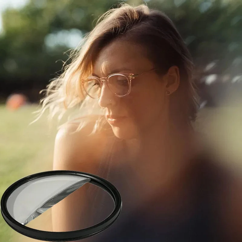 Walking Way Split Diopter Blur Lens Filter Special Effect Filters Optical Glass Material Camera Lens Innovative Photography