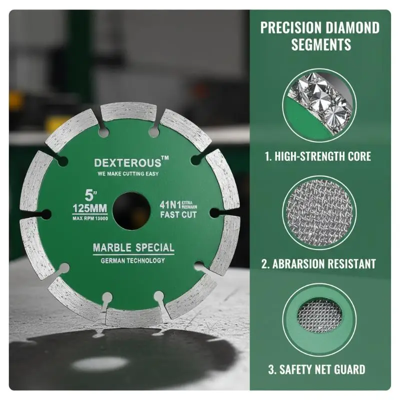 

Tile Cutting Disc for Angle Grinder, Concrete Stone Marble Dry Cutting Wheel, Wall Corner Floor Tile Slotting Tool