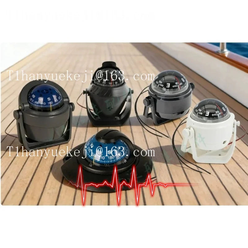 Embedded Magnetic Compass, YQ-50, for Boats, Yachts, Lifeboats, Compass Accessories