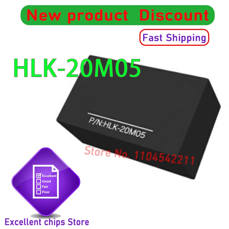 1pcs 100% Nieuwe HLK-20M05 20M05 HLK-20M09 20M09 HLK-20M12 20M12HLK-20M24 20M24 AC-DC Isolatie Schakelaar Power Module 220V Naar 3.3V 5V