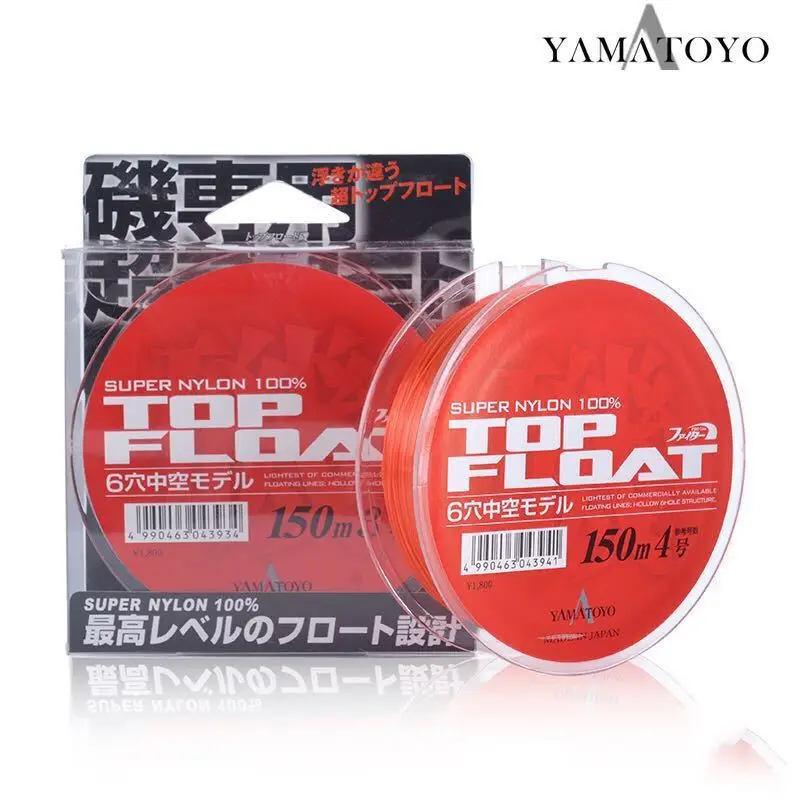 

YAMATOYO Full Floating Rockfish Line 150m TOP FLOAT Strong Tensile Abrasion Resistant Nylon Fishing Line Fishing Gear Supplies