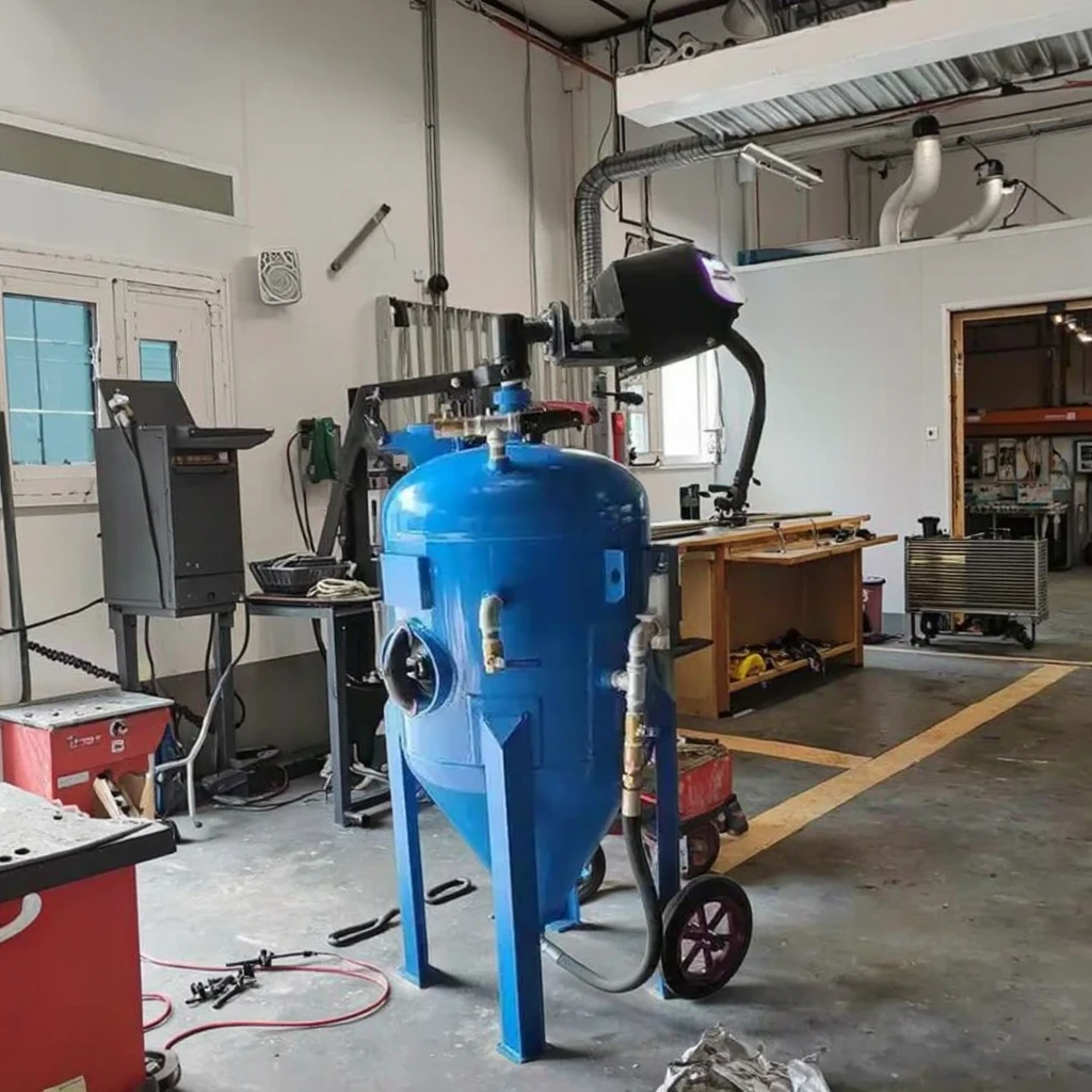 

Large Inspection Window Wet Sandblaster Customized for Automotive Parts Industrial Surface Cleaning