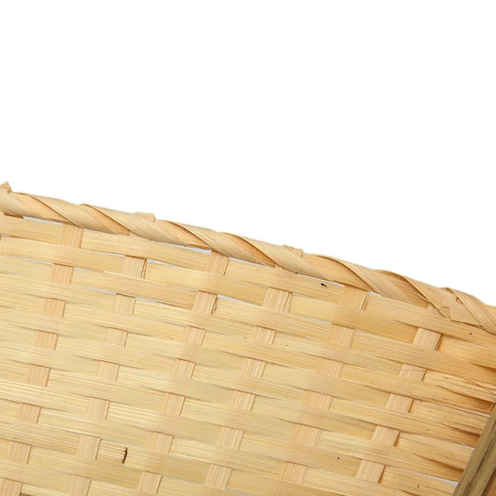 

Wicker Bamboo Dustpan DIY Art Pendants Retro Creative Home Decoration Hand Painted Craft Gift Bamboo Broom Dustpan Art Work