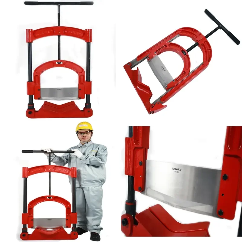 for ECH12PE Manual PE Pipe Shearing Machine Industrial Professional Cold Cutting Tool for Plastic HDPE PVC Pipe 4-12 Inches
