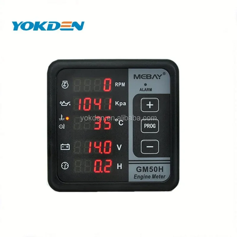 

Mebay Remote Multifunctional Engine Meter GM50HR Voltage RPM Oil Pressure Meter