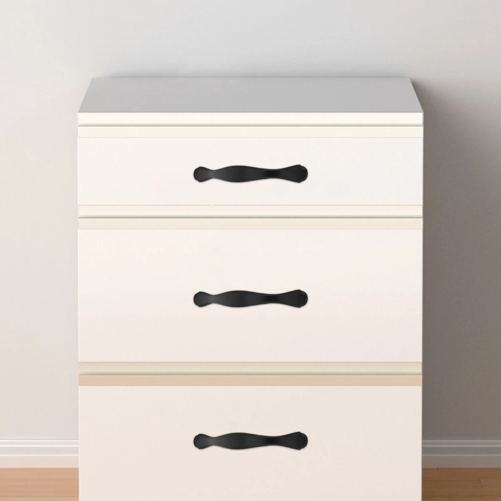 10 قطعة مقابض للخزانة السوداء درج أنيق يسحب للمطبخ الحمام مضمد خزانة مقابض الأجهزة لأدراج مضمد #6