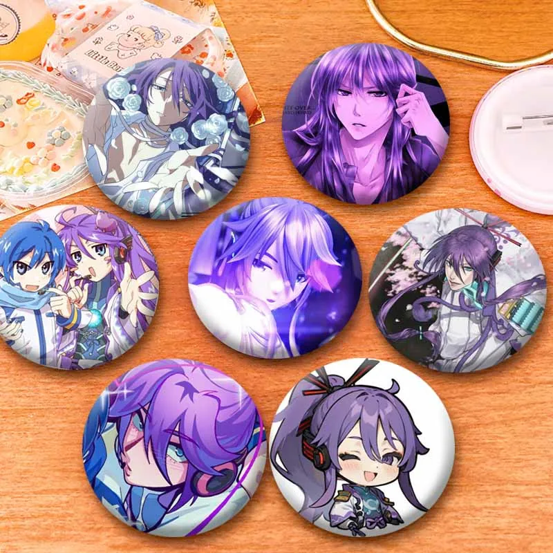 Cool Cartoon Singer Gackpo Camui Coin Badge Cute Anime Role Button Brooch Exquisite Enamel Pins Backpack Hat Decor Jewelry Gifts