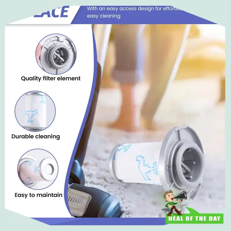 تسليم خلال 24 ساعة لمرشح Rowenta ZR009006 للمكنسة الكهربائية اللاسلكية X-Force Flex 8.60 القابلة للغسل