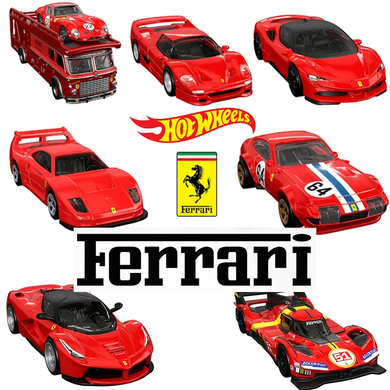 

Оригинальный автомобиль Hot Wheels 2025 года, модель автомобиля Ferrari F40, 1/64, имитация сплава, модель автомобиля, украшение на заказ, коллекционная игрушка, подарки