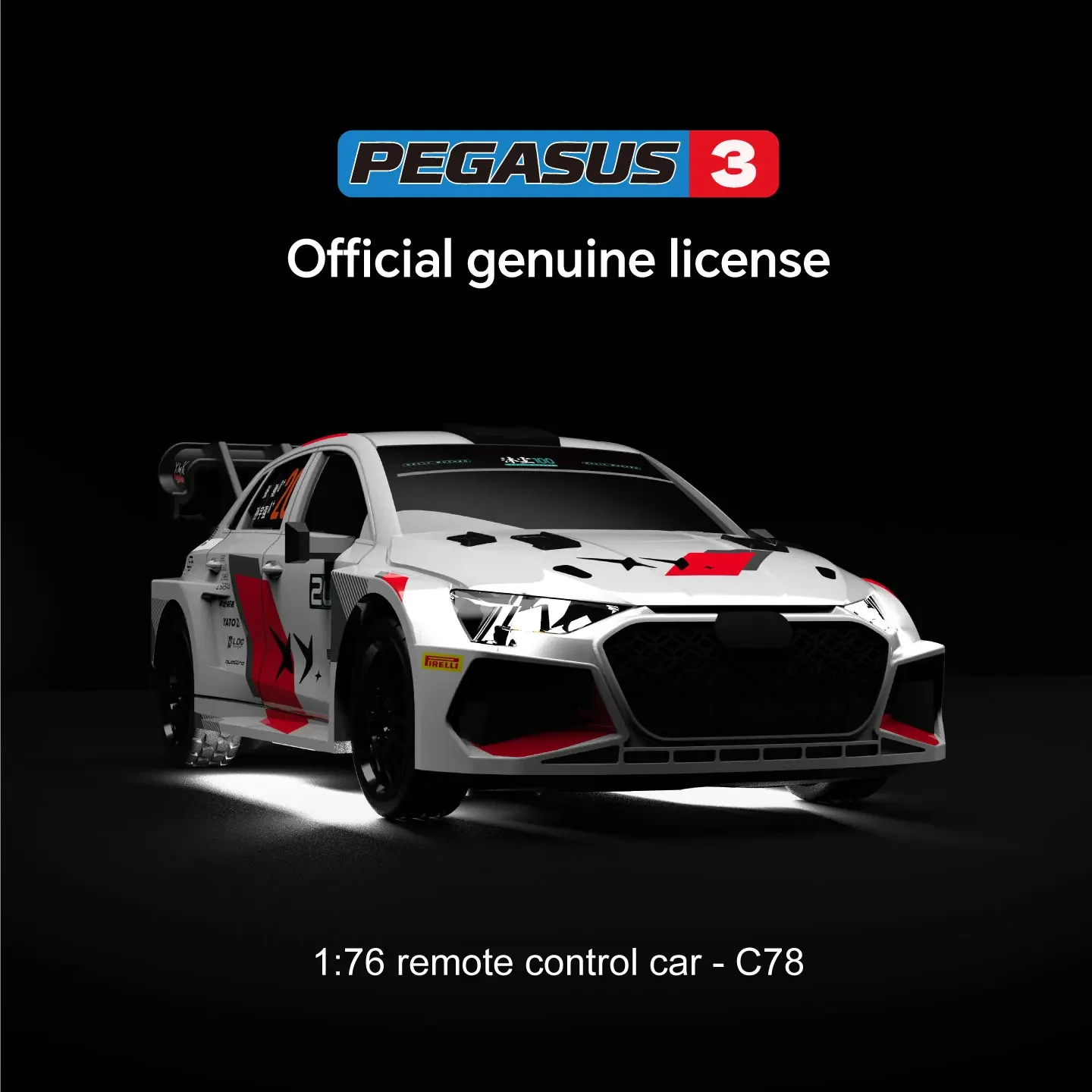 SmCpTurbo Racing C78 1:76 Rc Car Mini Pegasus 3 Official Joint Limited Edition Rc Drift Car Collection Tabletop Racing Toy Gifts
