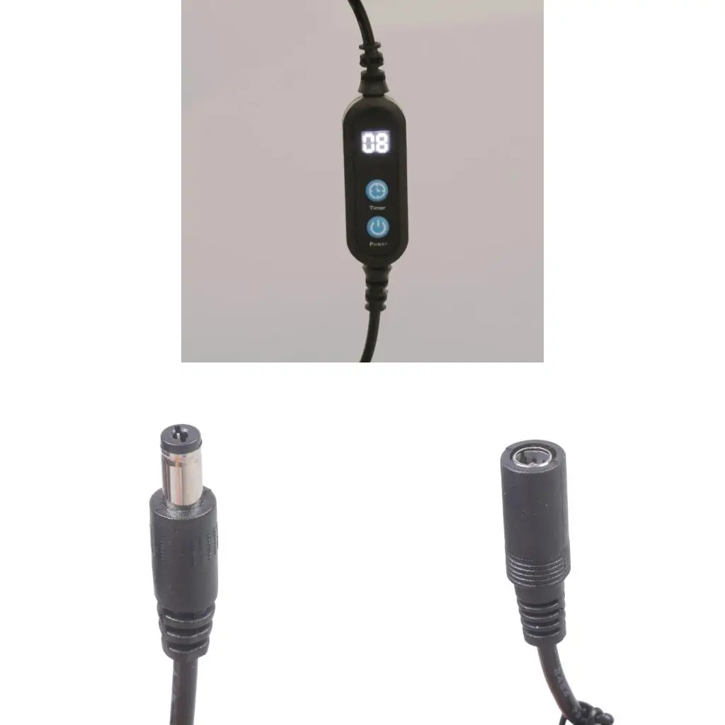  Programmable 24 Hours Close Power Cord 5.5x2.5mm Female To Male For Blower Fan Water Fan Light