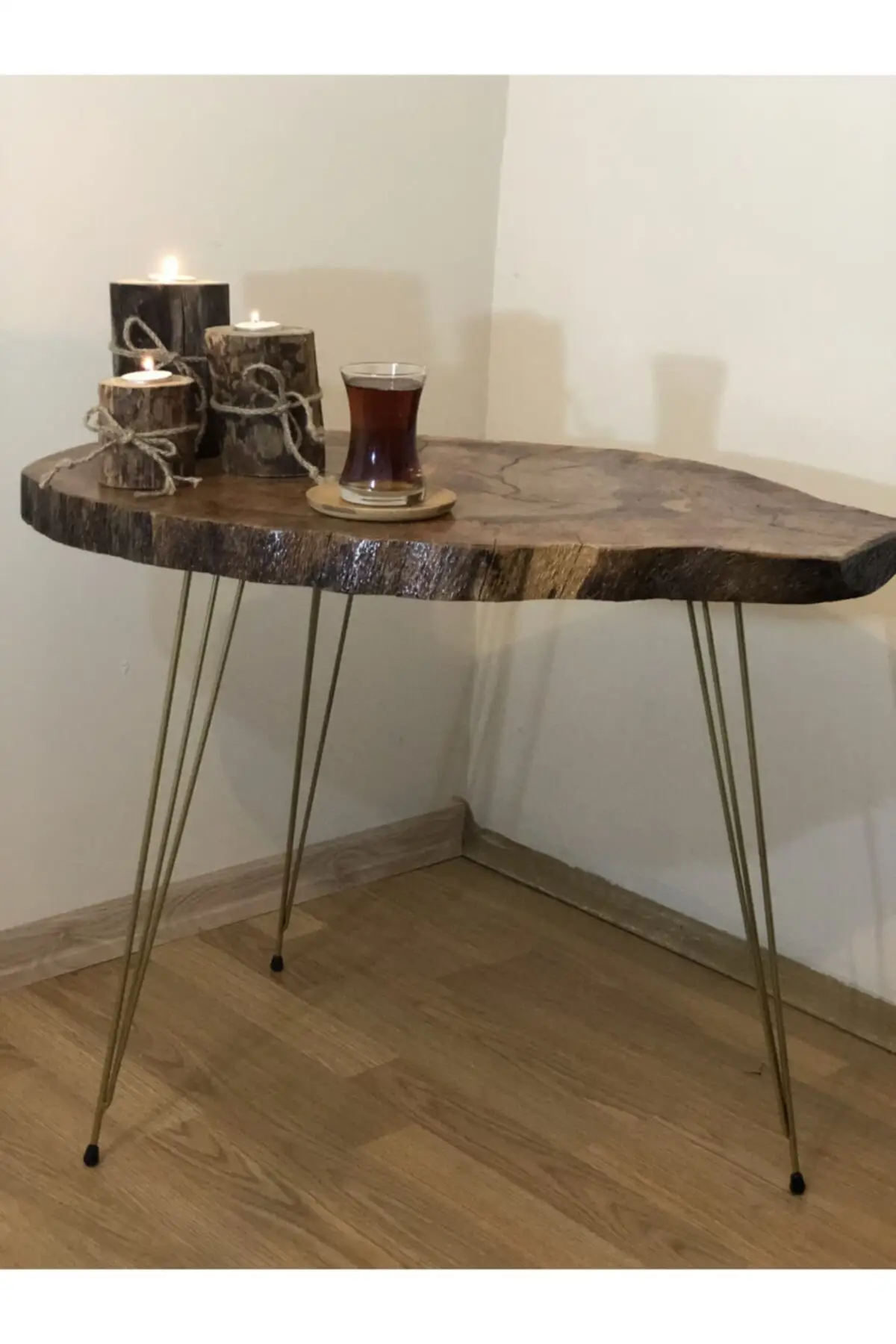 Yenş model kğtğk model Special Design Natural Oak Tree Medium Coffee Table