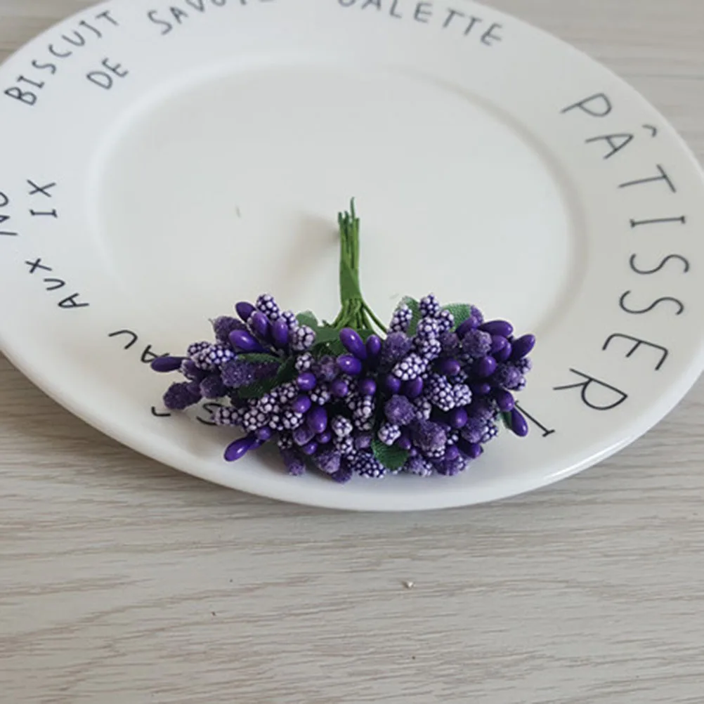 12 قطعة من التوت الاصطناعي الصغير بألوان زاهية وزاهية نابضة بالحياة وفاكهة زخرفية وهمية لحفلات الزفاف والمكتب المنزلي والمقهى #5