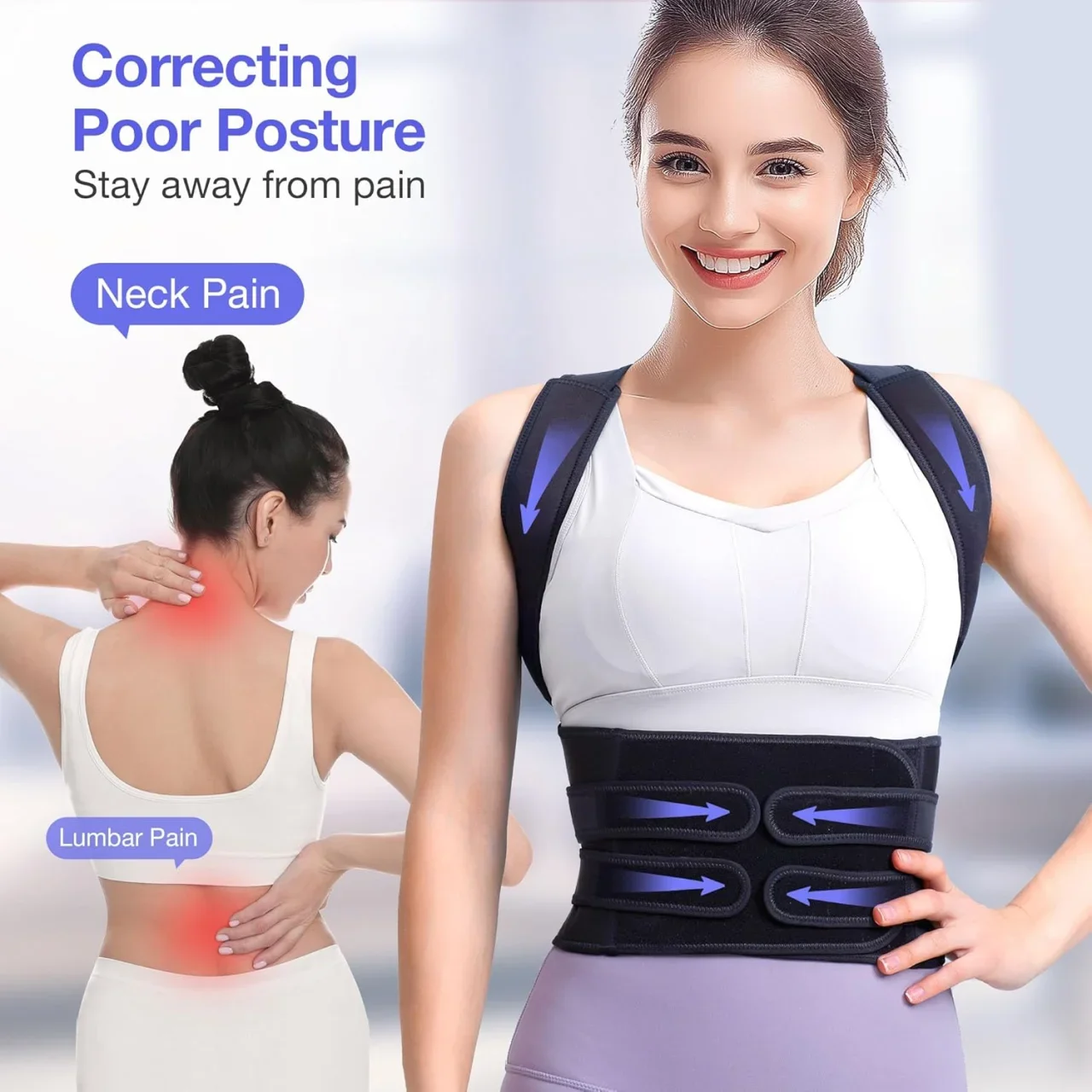 Adjustable Scoliosis Posture Corrector Back Brace for Lumbar Support Spinal Alignment De Espalda Belt Postural Straightener