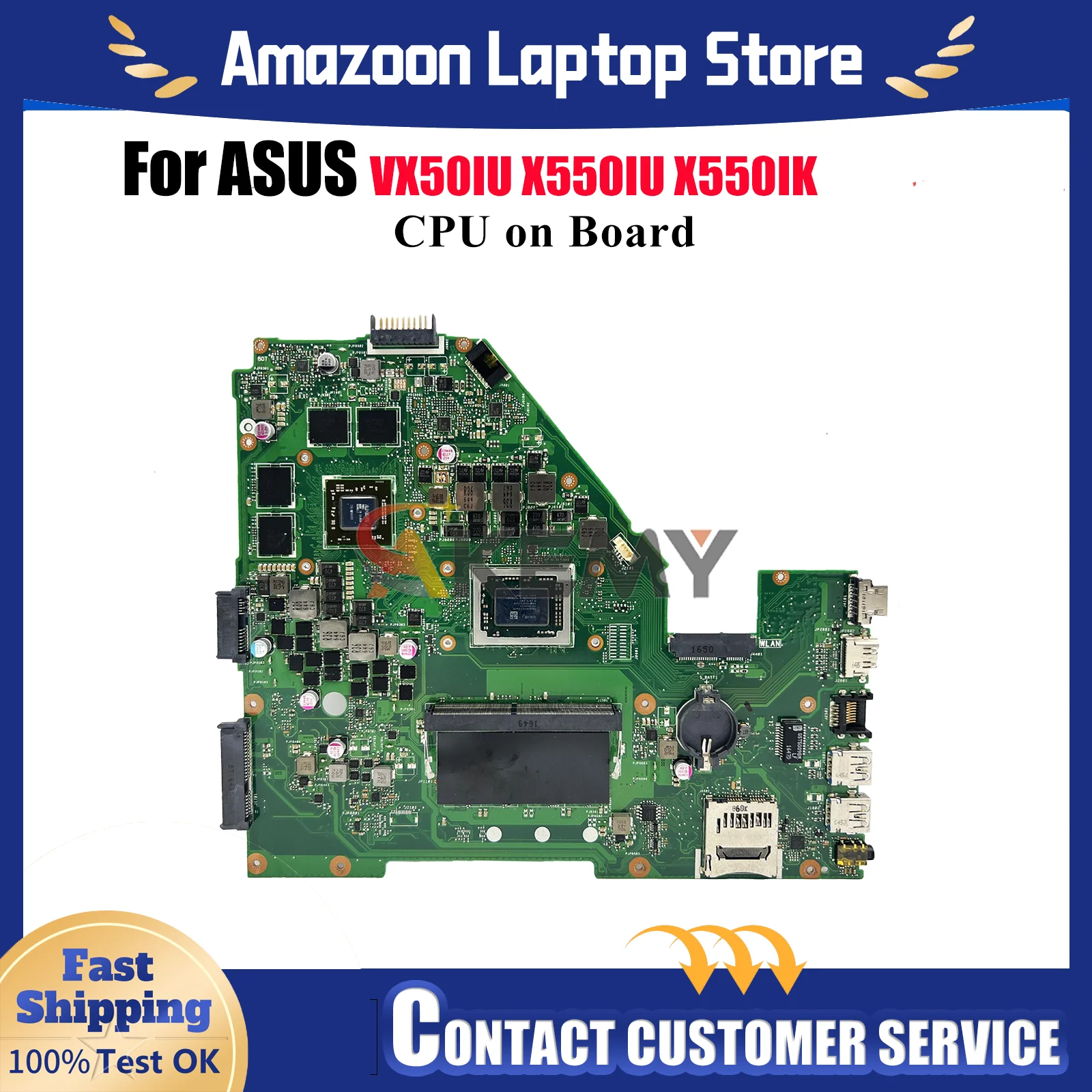 

X550IK Материнская плата для ноутбука ASUS VivoBook X550IK X550I VX50IU X550IU Материнская плата для ноутбука с процессором 100% тестирование ОК быстрая доставка stk