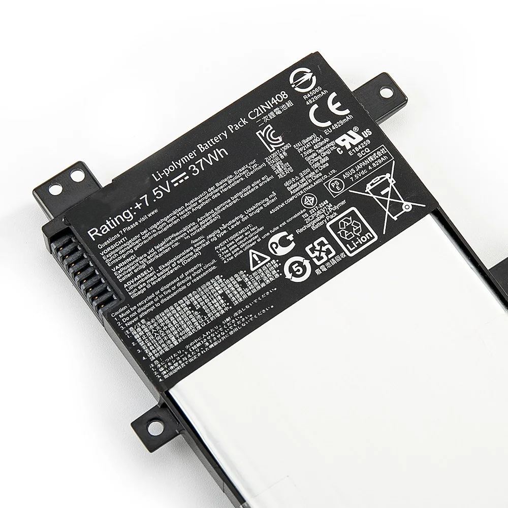 Batterie pour ordinateur portable ASUS VivoBook 7.5, 4000 V, 37wh, C21N1408, MX555, V555L, V555LB, V555U