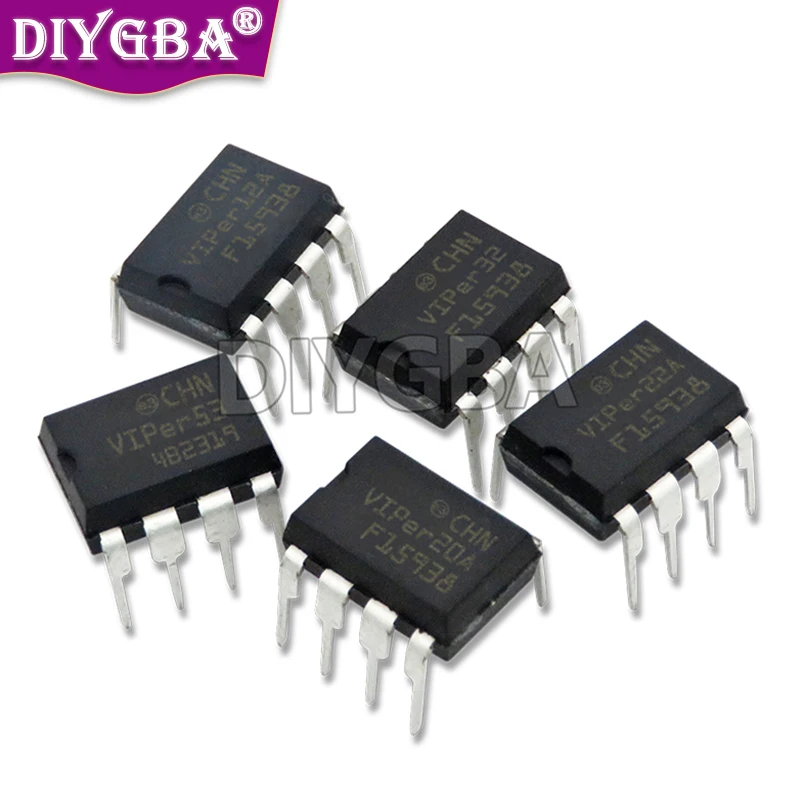 Chipset DIP-8, 100% Novo, VIPER12A, VIPER12, 12A, VIPER22, VIPER22ADIP-E, VIPER16L, VIPER16, VIPER17L, VIPER17, DIP-8, 10Pcs