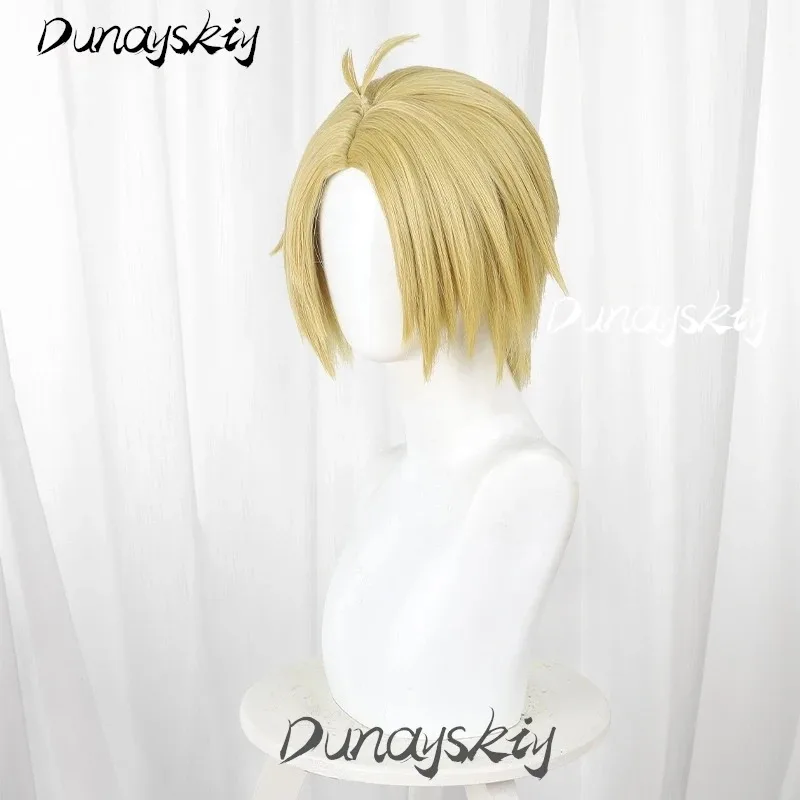 Sakamoto Days Asakura Shin Costume Set Wig Short Yellow Blonde Hair Anime Manga Cosplay Event Roleplay Costumized Outfit for Men