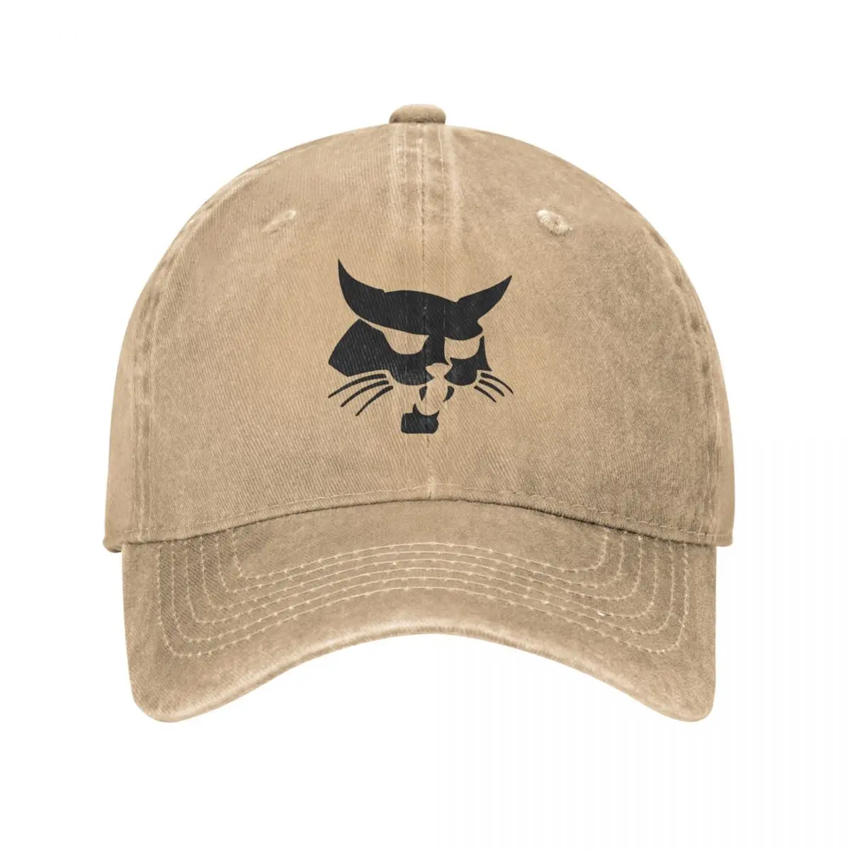 B-Bobcats Baseball Cap Black Cartoon Animal Outdoor Sports High Quality Trucker Hat Men Adult Casual Sun protection Snapback Cap