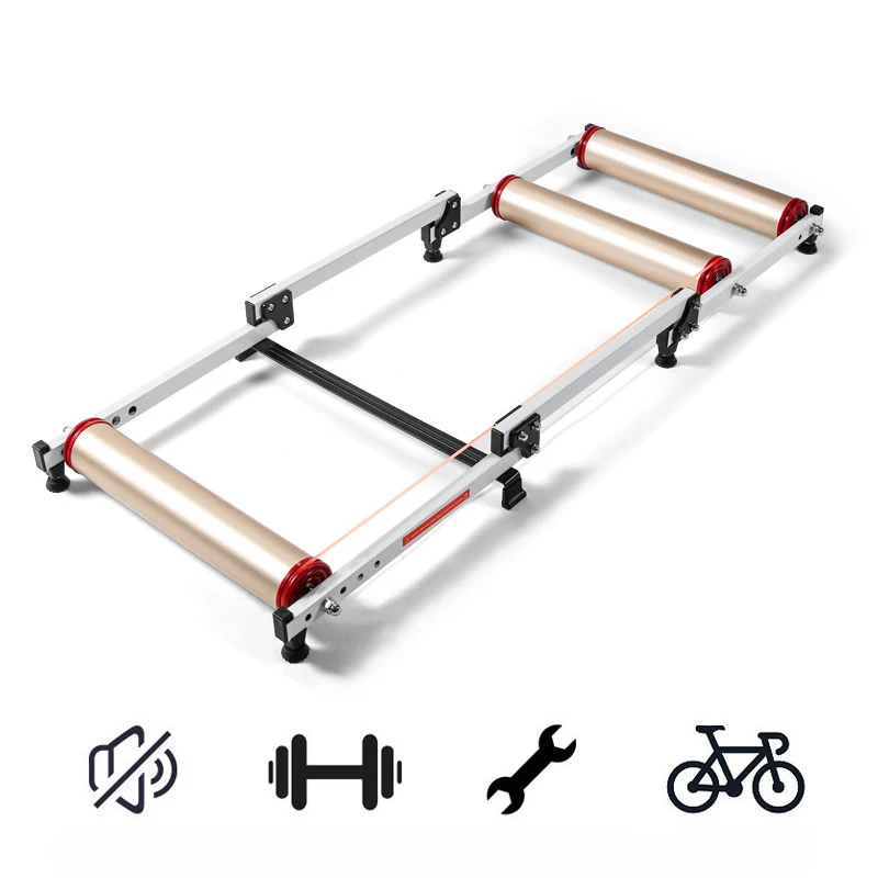 Bike Roller Trainer Riding Platform Aluminium Alloy Mute Indoor Exercise Home Gym MTB Road Cycling Platform Trainer Adjustable