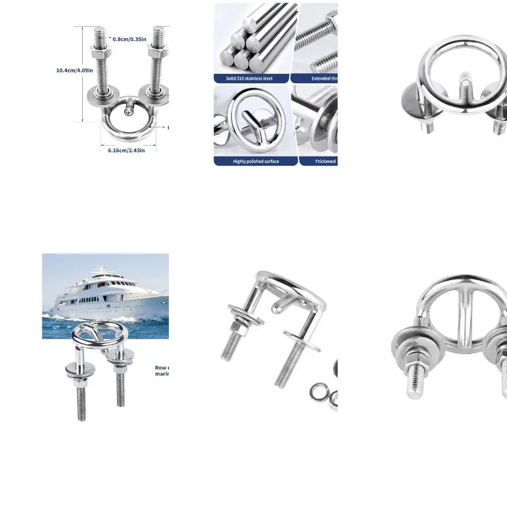 Heavy Duty Stainless Steel Water Sports Tow Hook Easy Installation For Boats Yachts All Season Use