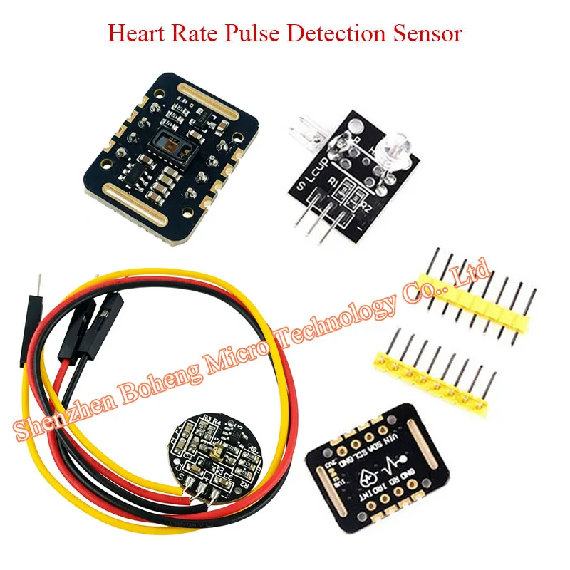 MAX30102 Heart Rate Monitor Module Blood Oxygen SpO2 Sensor Wrist PPG Pulse Heartbeat Detection Development Board Experiment Kit