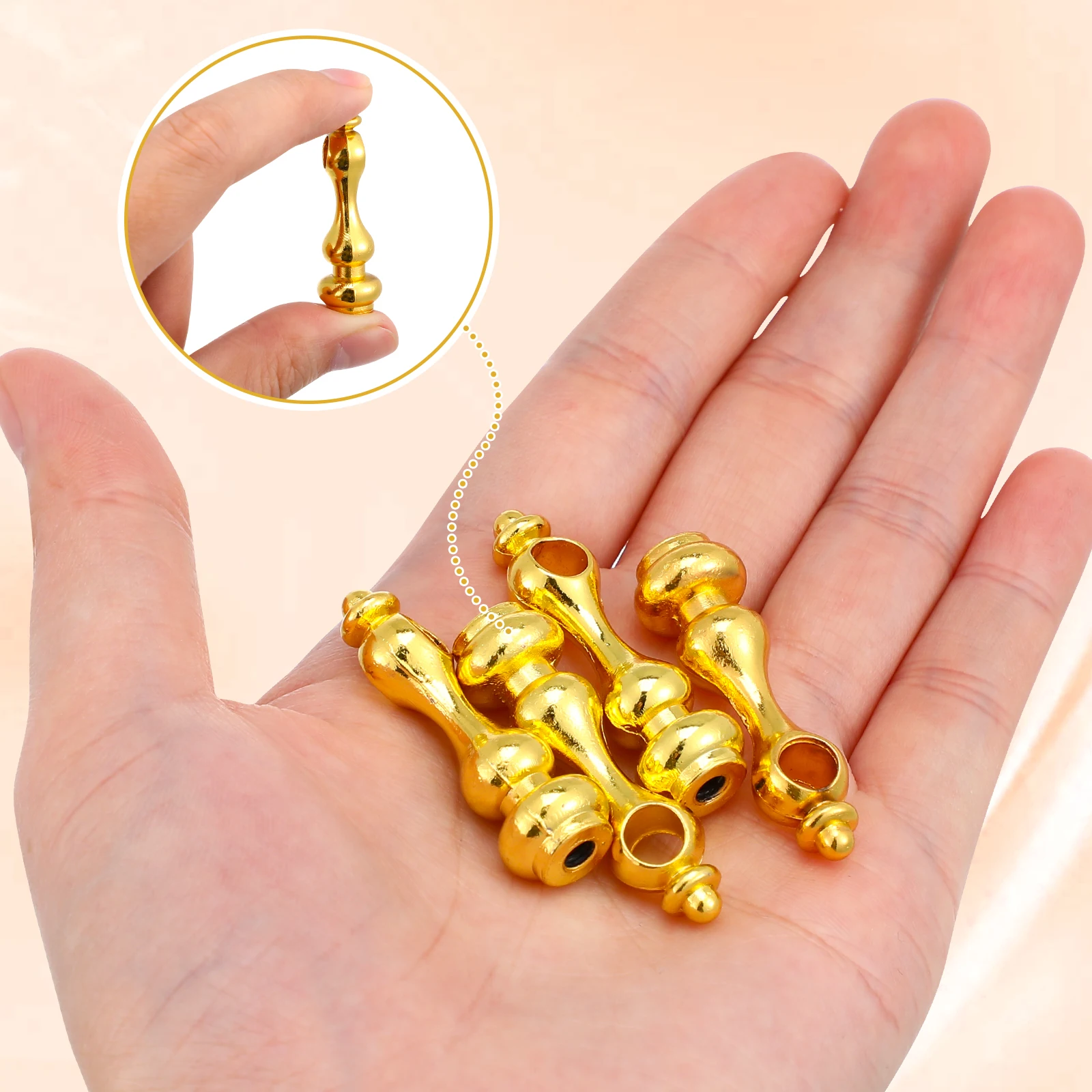 

Gallery Rail Spindles for Shelves Fence Accessories Glass Cabinet Railing Connector Golden Banquet