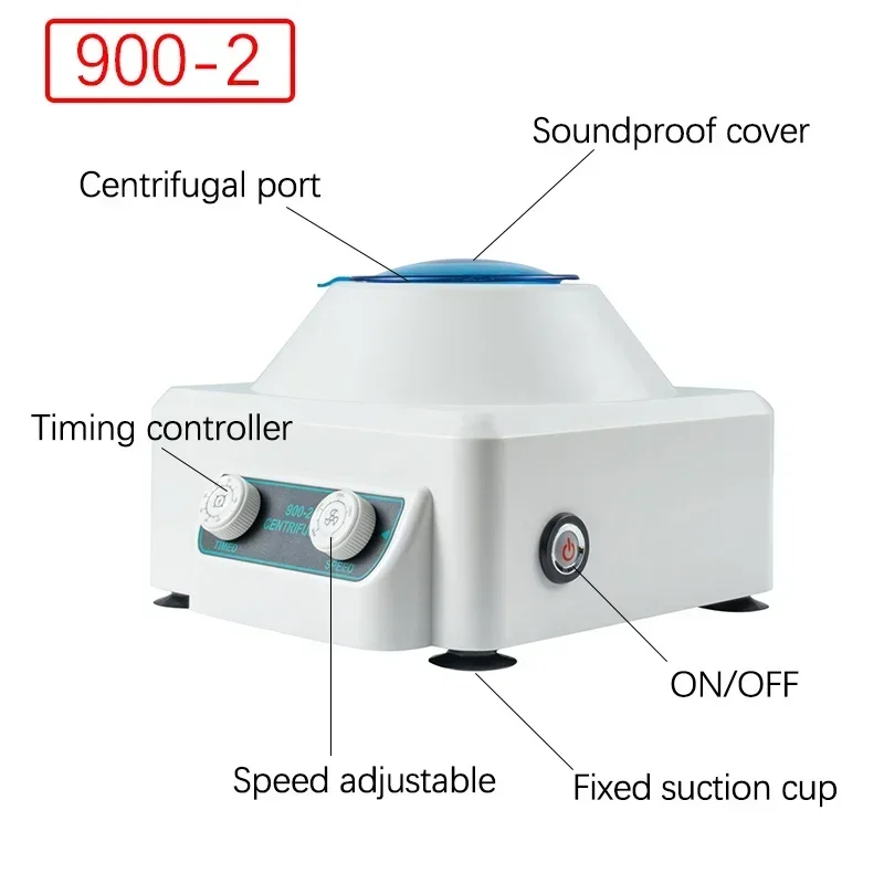 4000rpm/min Electric Centrifuge Experimental Instrument Desktop Stepless Speed Regulation Timing Centrifuge 900-2 / 900-1S