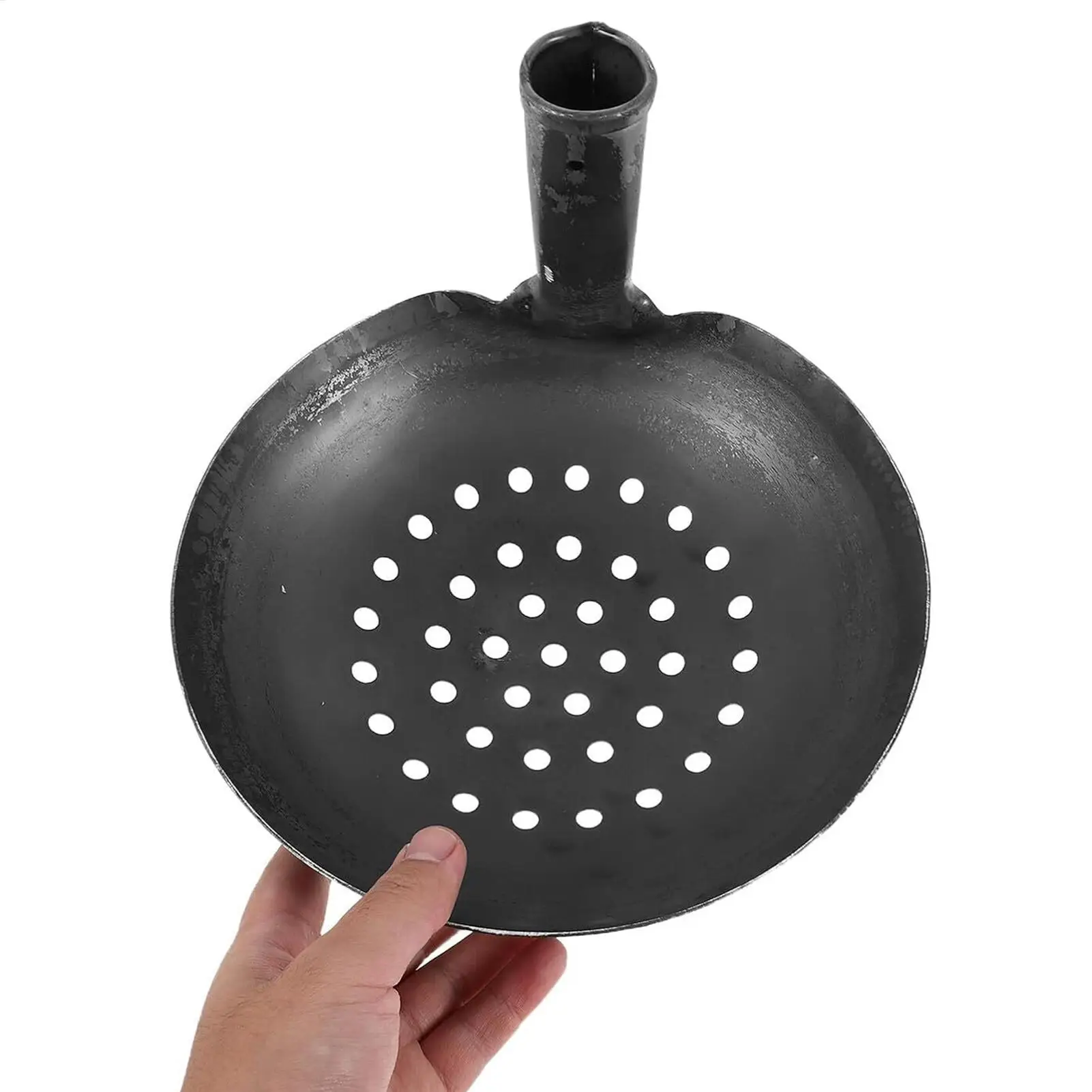 

Садовый совок-дуршлаг с отверстиями для удаления мусора и листьев, железный совок для очистки от навоза, совок-дуршлаг для просеивания садового мусора