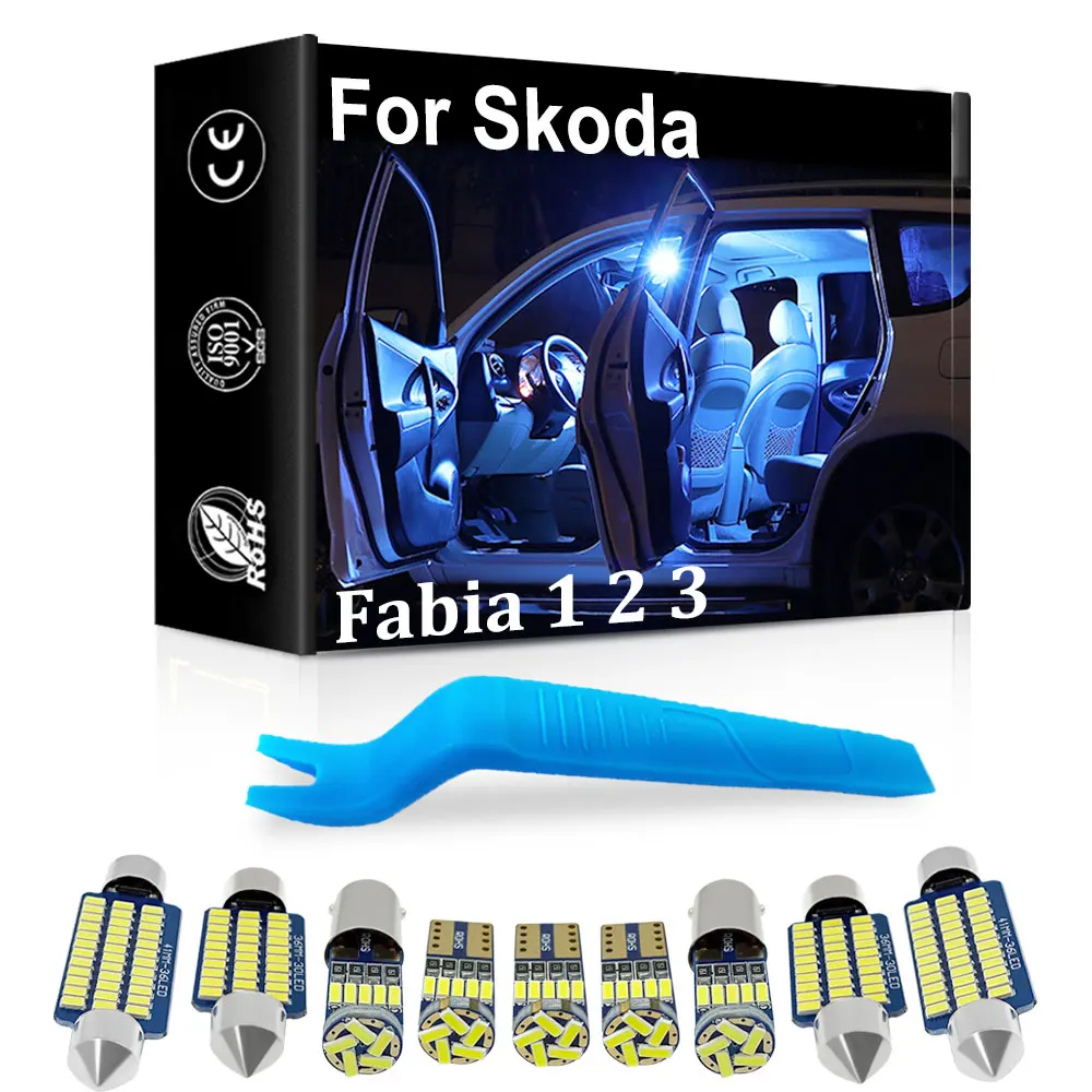 

Vehicle Canbus Interior LED Light For Skoda Fabia 1 2 3 MK1 MK2 MK3 6Y 6Y2 6Y3 6Y5 NJ NJ3 NJ5 1999-2022 Indoor Lamp Auto Parts